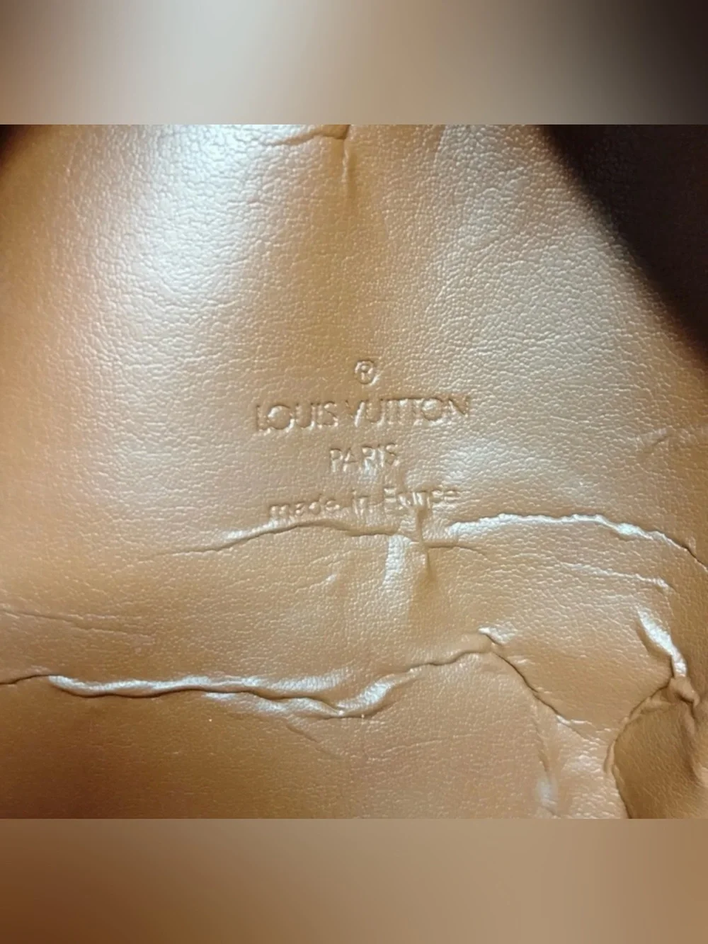 Louis Vuitton Hand Bag Purse Tompkins Square Brown Vernis Authentic